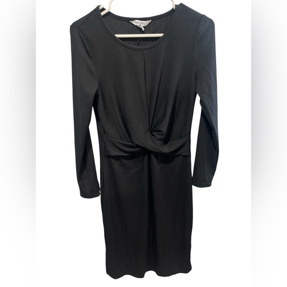 Nine West Elegant Long Sleeve Black Dress Sz Medium - Picture 2 of 6